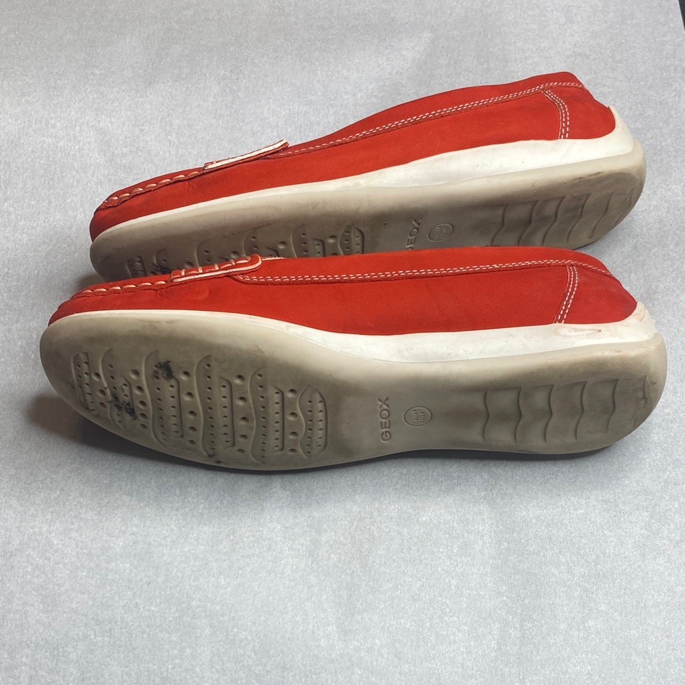 Geox Women's Vibrant Red Loafers - Picture 5 of 6